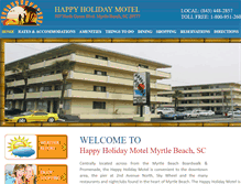 Tablet Screenshot of happyholidaymotel.com